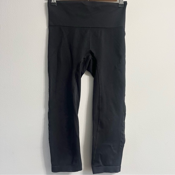 Athleta High Waist Power Through Mesh Legging Pants Work Out Athleisure Wear SM - Picture 4 of 10